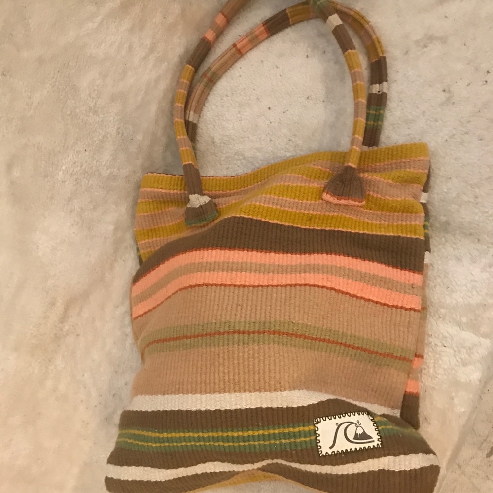 Quicksilver sturdy cotton fabric tote